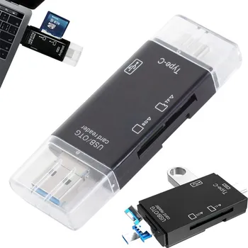 Čtečka paměťových karet dobirkov.cz Čtečka SD karet Micro SD TF USB USB-C Micro USB OTG