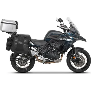 Nosič na motocykl a skútr Kompletná sada sedlových brašní SHAD TERRA TR40 adventure a hliníkového kufra SHAD TERRA 37L vrátane montážnej sady SHAD Benelli TRK 502 X