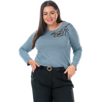 Dámská halenka ELLIANA 46/48 Světle modrá