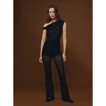 Oblečení a móda Úpletové kalhoty do zvonu - XS - House - černá - 800EA-99X