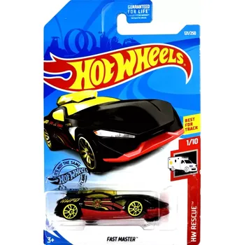 autíčko HOT WHEELS - Fast Master Black (F3)