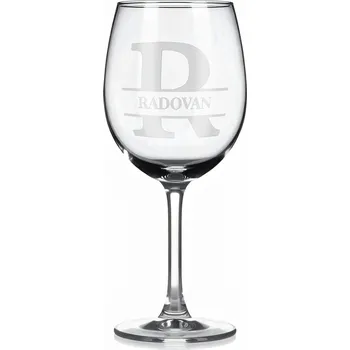 Sklenice Vínová sklenka s gravírovaným jménem – Radovan
