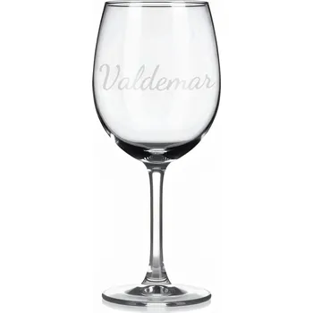 Sklenice Vínová sklenka s gravírovaným jménem – Valdemar II