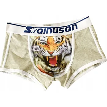 Boxerky Vtipné pánské BOXERKY tygr SLIPY dárek pro MUŽE 3D vzor - XXL