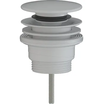 Umyvadlo SAT Výpust k umyvadlu click clack SAT bílá matná plast SATAUCCBM SATAUCCBM