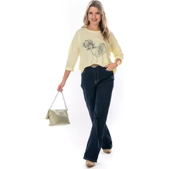 Dámské tričko Dámské triko SIONE 42/44 Světle žlutá