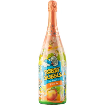 Robby Bubble Nealkoholický perlivý nápoj broskev, 1,5 l