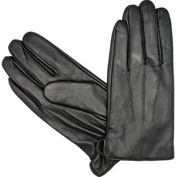 Rukavice Hollig Pánské kožené zimní rukavice černé zateplené z pravé kůže jehnětina Velikost: 9 obvod ca 24,3 cm