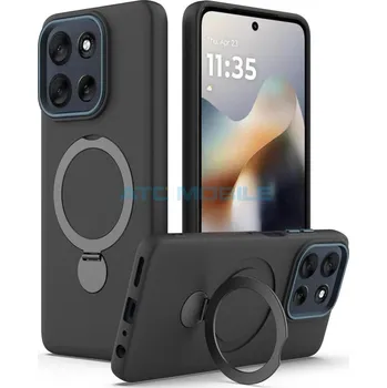 Pouzdro na mobilní telefon Shield4U Magsafe kryt Motorola Edge 50 Neo (XT2409), Edge 60 Neo (XT2509) s kroužkem černý a zpět 29 Kč s ATC Clubem