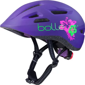 Helma na in-line Bollé Dětská cyklo přilba Stance Junior Matte Purple Flower - XS (47-51)