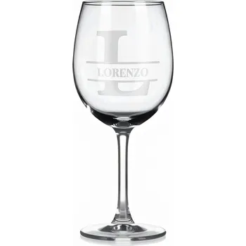 Sklenice Vínová sklenka s gravírovaným jménem – Lorenzo