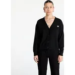 Svetr Guess JEANS Silk and Wool-Blend Mini Triangle Cardigan Jet Black A996 S