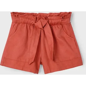 Dětské kraťasy Mayoral oranžová barva, hladké, 3202 3202.6G.Mini.PPYA 23X, vel. 134