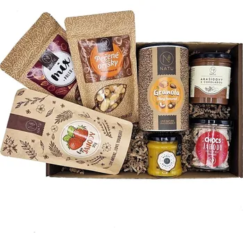 Dárkový potravinový koš Natu Dárkový box Ty nejlepší dobroty 