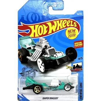 Hračka HOT WHEELS - Diaper Dragger Turquoise (F2)