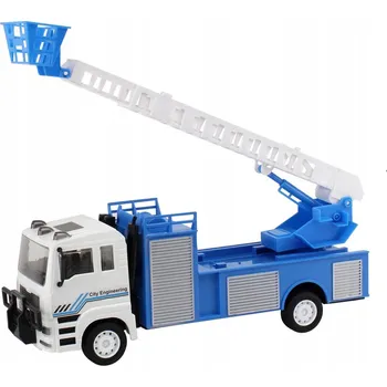 autíčko Autojeřáb s žebříkem městské služby s frikčním pohonem