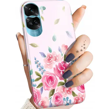 Pouzdro na mobilní telefon Zadní Kryt Hello Case pro Honor 90 5G červený