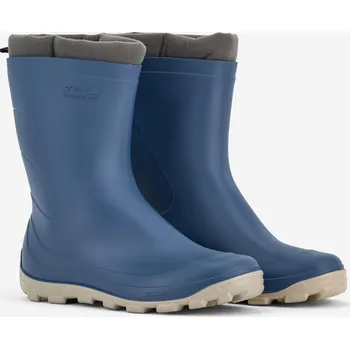 Pánské holínky SOLOGNAC Unisex zimní hřejivé holínky s kožešinou 100 41/42 BÉŽOVÁ|MODRÁ