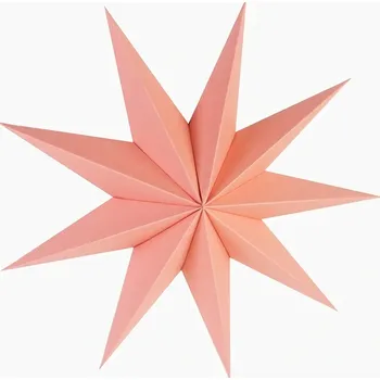 Vánoční dekorace Velká papírová hvězda Barva: Oranžová