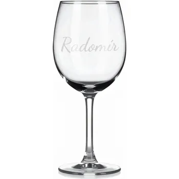 Sklenice Vínová sklenka s gravírovaným jménem – Radomír II
