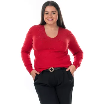 Dámský svetr Dámský svetřík CHERYL 40/42 Červená