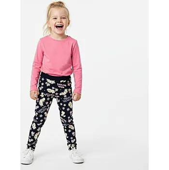 Dětská móda ZATEPLENÉ DÍVČÍ LEGÍNY S LIŠKOU YL1130 Velikost: 98, Barva: Tmavě modrá