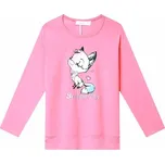 DÍVČÍ TRIČKO S LIŠKOU HC9295 VELIKOSTI 98-128 Velikost: 116, Barva: Sv.růžová