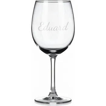 Sklenice Vínová sklenka s gravírovaným jménem – Eduard II