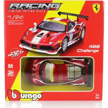 autíčko Ferrari 488 Challenge #11 KIT 1:24 Ferrari 488 - kovový model