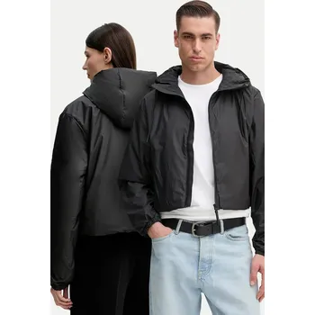 Pánská softshellová bunda Bunda Rains Lohja Short Insulated Jacket W3T1 černá barva, přechodná, 15780 15780.01 99X, vel. L