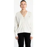 Svetr Guess JEANS Silk and Wool-Blend Mini Triangle Cardigan Warm White S