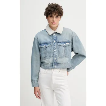 Pánská větrovka Džínová bunda Calvin Klein Jeans LV047D736G modrá 50J, vel. XS
