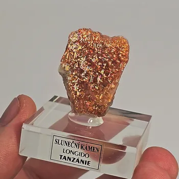 Přírodní kámen Sluneční kámen z Tanzánie 33x24mm