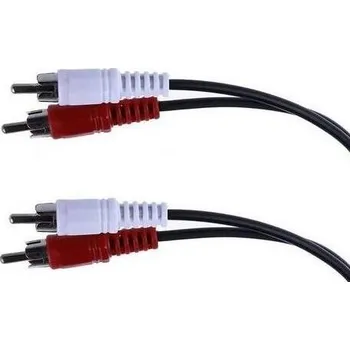 Audio kabel AQ 2x RCA - 2x RCA, M/M, 10 m (xaqca43100) černý
