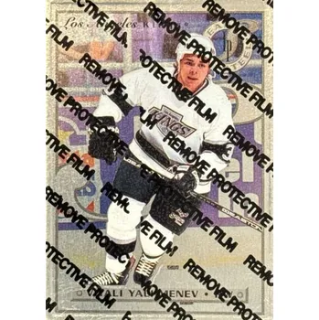 Karetní hra insert karta VITALI YACHMENEV 96-97 Leaf Preferred Steel číslo 41 of 63