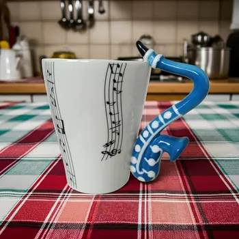 Hrnek Hudba Saxofon / Keramika 13cm