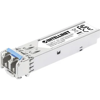 Síťový kabel Intellinet 508735 Mini-GBIC Transceiver für LWL-Kabel (LC) Singlemode-Port 10 km HPE-kompatibel Vysílací modul 1000 MBit