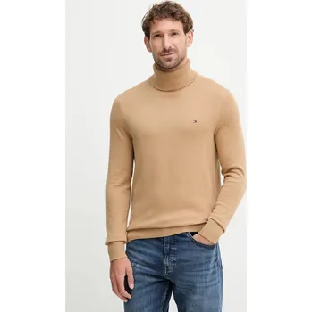 Dámský svetr Svetr s příměsí kašmíru Tommy Hilfiger tmavomodrá barva, s golfem, MW0MW28048 MW0MW28048.9BYY 01A, vel. M