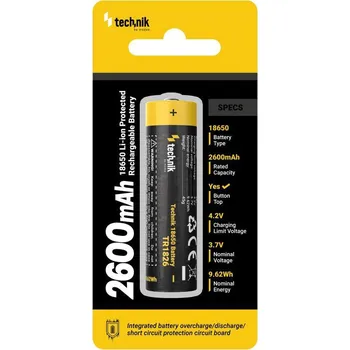 Článková baterie Baterie Li-ion 18650 2600mAh Technik TR1826