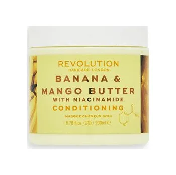 Vlasová regenerace Revolution Haircare Banana + Mango Butter with Niacinamide Conditioning Hair Mask - Maska na vlasy 200 ml