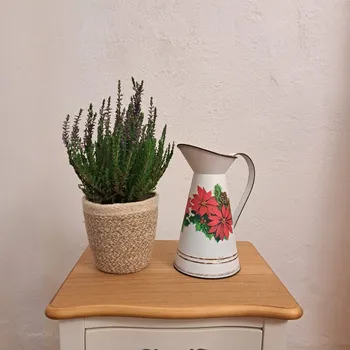 Váza Nebe doma Konvička na květiny s vánoční hvězdou - dekorace