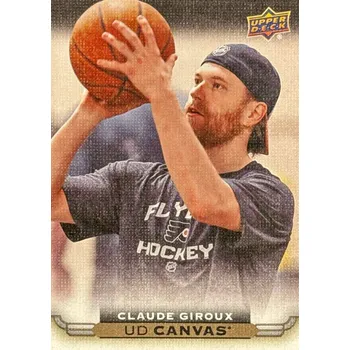 Sběratelská karetní hra insert karta CLAUDE GIROUX 15-16 UD Ser. 1 Canvas číslo C65
