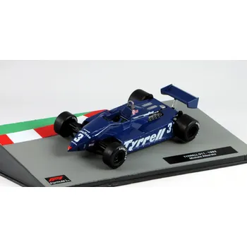 autíčko Centauria Tyrrell 011 F1 #3 M.Alboreto 1982 1:43 - časopis s modelem Tyrrell 011 - kovový model