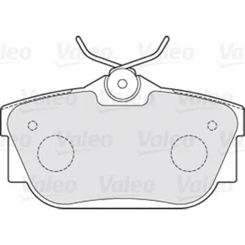 Brzdová destička Sada brzdových destiček, kotoučová brzda VALEO 301482