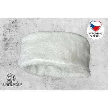 Zimní čelenka umudu Zimní hřejivá čelenka Soft Fur White – ručně šitá v Česku | Umudu