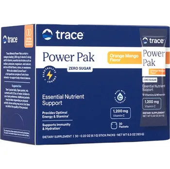 Zdraví Trace Minerals Power Pak Elektrolyty Orange Mango 30 sáčků + 2 měsíce na vrácení zboží