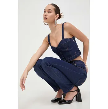 Džínový top Moschino Jeans 0801.3239 námořnická modř 59A, vel. S