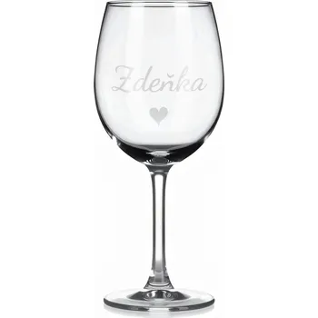 Sklenice Vínová sklenka s gravírovaným jménem – Zdeňka II