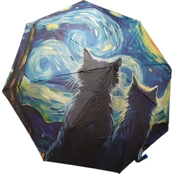 Deštník, kočky s modrou oblohou, poloautomat