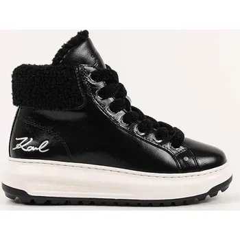 Dámská zimní obuv Semišové kotníkové boty Karl Lagerfeld KAPRI LUG dámské, černá barva, KL67555 KL67555.100 99X, EUR 39